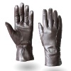 2012 NEW style fashion women leather gloves Brown (L124NQ)