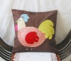 2012 fashionable 3D embroidery cute cushion cover