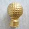 2012 hot sale golden plastic curtain finial