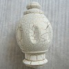 2012 hot sale white plastic curtain finial