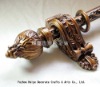 2012 new design Decorative reeded wood curtain rod