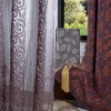 2012 new design Laser cutting embroidery curtain fabric