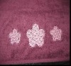 21S/2 Terry Solid Colour Jacquard Bath Towel