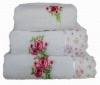 21S Jacquard embroidery set towel