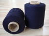 21S, Open End, 100% Cotton Slub Yarn, Indigo, Waxed for Knitting