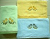 21S Y/D JACQUARD VELVET BATH TOWEL WITH EMBROIDERY