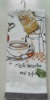 21s/1 printed velvet kitchen towel