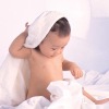 21s 100% cotton overlock  hoody overlock baby towel