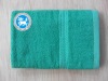 21s plain colour bath towel with satin border and satin