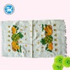 21s velour pigment printting kitchen towel with fringed edge