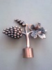 22mm flower shape copper metal finial