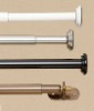 28mm diameter, black&white iron curtain rod&tube/pole,coated&plated