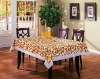 3"lace edge PVC tablecloth