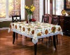 3"lace edge PVC tablecloth