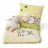 3 piece plush sheep cushion with blanket and toy, for child & adults