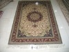 300lines 4X6ft handmade knitted silk carpet
