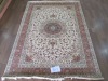 300lines 6X9 foot pure silk carpet high quality at low price