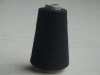 30s spun polyester/cotton 70/30 black waxed for knitting
