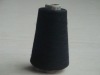 30s spun polyester/cotton 70/30 black waxed for knitting