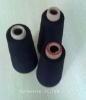 30s spun polyester yarn black