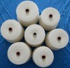 30s virgin bleached white polyester spun yarn for weaving