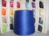 32s/1 royal blue recycled(for knitting)  spun  polyester yarn