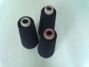 32s polyester black yarn