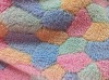 3D / Burnout coral fleece