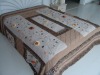 3D flower patchwork bedspread