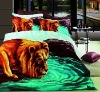 3D lion photo printed Bedding set/Bed Sheet