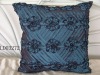 3D seablue flower cushion