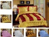 3Pcs Satin Embroidery Comforter Set