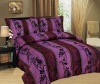 3Pcs Taffeta Flocking Comforter Set