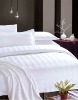 3cm satin stripe hotel bedding set