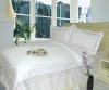 3cm stripe white hotel bedding set