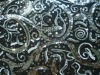 3mm+5mm sequins embroidery on mesh fabric(for garment)