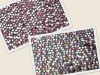 3mm colorful spangle embroidery on 100% polyester fabric