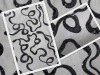 3mm irregular wave sequin embroidery fabric