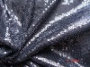 3mm sequins embroidered on mesh fabric