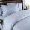 3pcs 100% Luxurious Silk Stripe Set Light Blue