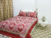 3pcs flocing comforter set