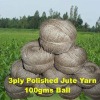 3ply Polished Jute Yarn Ball : 100gms