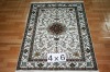 4*6persian design handmade silk carpet