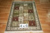 4*6persian design handmade silk carpet