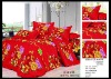 4 pcs Charm printed bed sheet sets