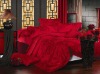 4 pcs New style Silk Bed Sheet Set