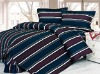 4 pcs Strip velveteen duvet cover sets