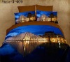 4 pcs photo printing bedding set/3D oil painting printed bed sheet/bed linen