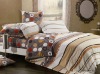 4 pcs printed beautiful flower bed sheet sets