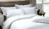 400TC 7 PC white  hotel bedding set